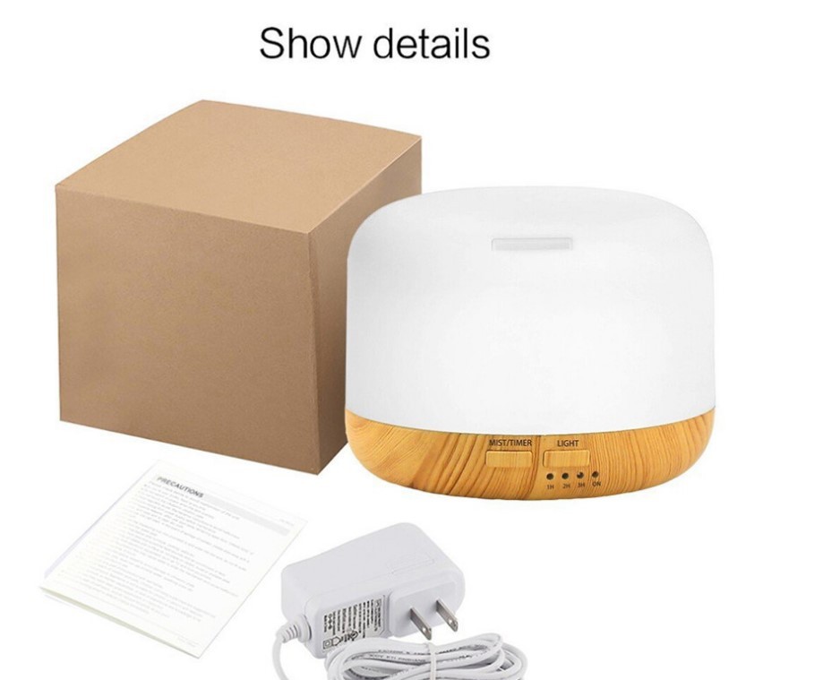 Humidificador Difusor de Aromaterapia Ultrasónico 300ml 5V USB con Luz LED Multicolor para Hogar y Oficina