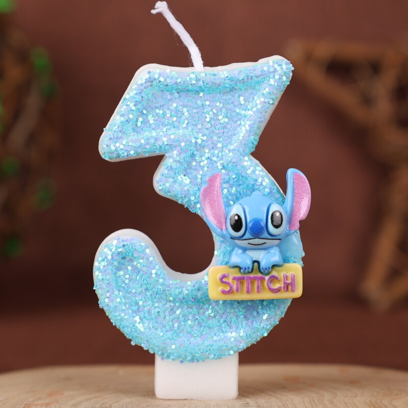 クロスボーダーステッチデジタルキャンドル誕生日ケーキデコレーションパーティーホリデー1歳の誕生日手作りキャンドル0-9|undefined