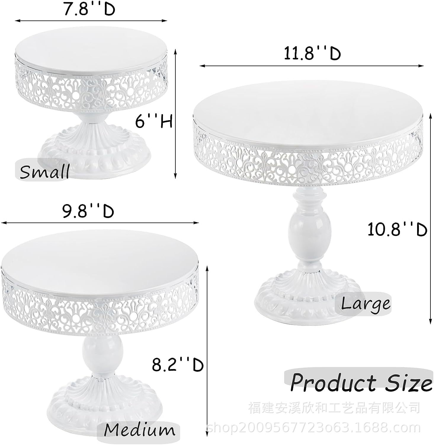 Postershop refrigerio estante de pasteles combinación de props de boda europeos creativos golden hueco estante de pasteles decoración de mesa de postres