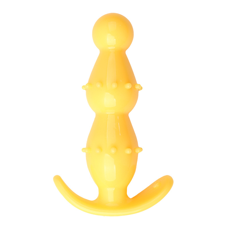 Chrysanthemum Anal Plug, Purple TPE Outdoor-Wear Anal Toy — detail image 4