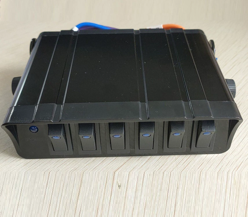 Заводская поставка 12 В судовой автомобиль 6-позиционный 3PIN круговой переключатель с панельной системой управления с комбинированной панелью проводки