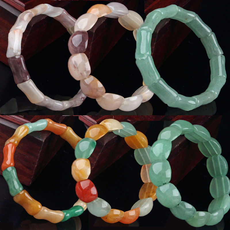 Natural Dongling Jade Hand Row Colorful Jade Bracelet High Slub Women's Hand Row Live Supply Chain Supply Natural Dongling Jade Hand Row Colorful Jade Bracelet High Slub Women's Hand Row Live Supply Chain Supply