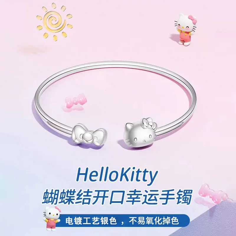 Привязка Hello Kitty, hello kitty, милый женский браслет на День Святого Валентина, простой и элегантный дизайн, подарок на день рождения