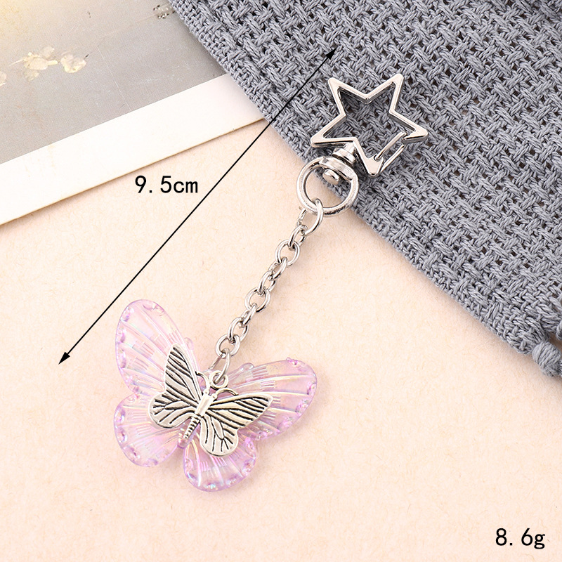 Ins nuevo arco acrílico llavero colgante personalidad DIY bolso colgante auriculares colgante joyas