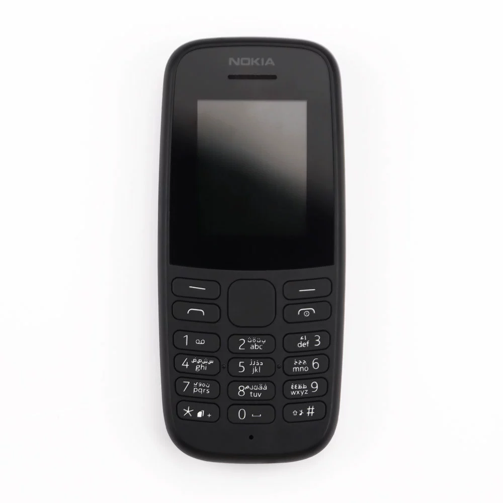 Меку 1059-106 Dual-SIM телефон с физической клавиатурой, GSM, компактные размеры 4,26x12,36 см, черный