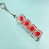 Pc four-button - red transparent cap (red switch, light tactile feel)