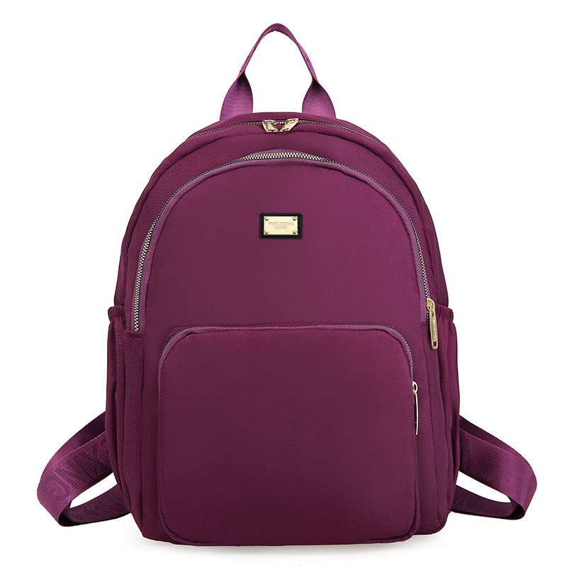 Mochila de nylon de estilo coreano mochila de viaje de moda de las mujeres bolsa de viaje de gran capacidad para las mamás de mediana edad