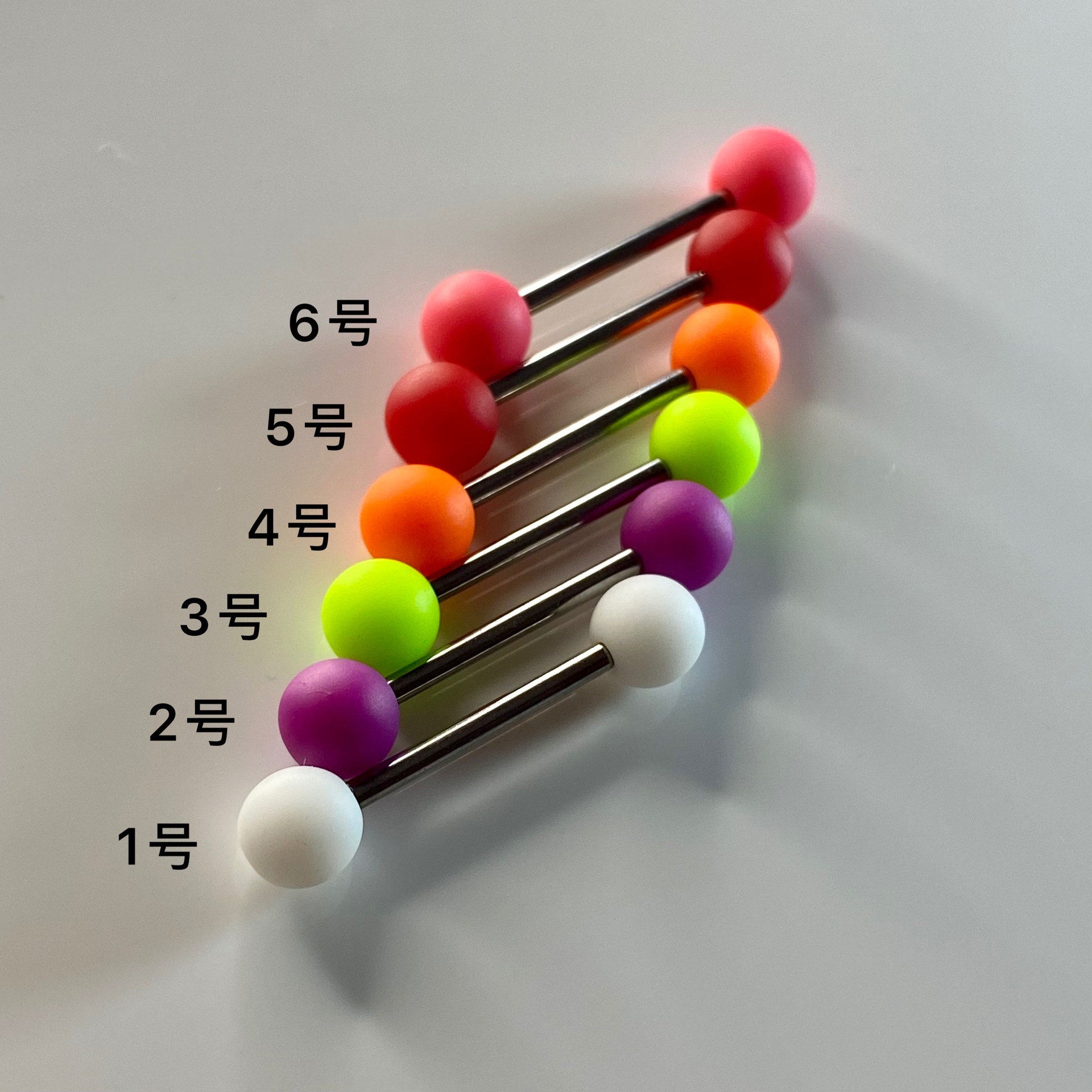 Cute Titanium Steel Short Bar Tongue Ring Tongue Pin Human Piercing Jewelry 6 Color detail image 7