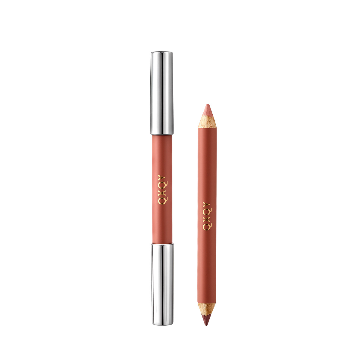 QXQY doble cabeza blush de niebla suave pluma doble cabeza blush fácil blush lipstick multipropósito palo maquillaje al por mayor