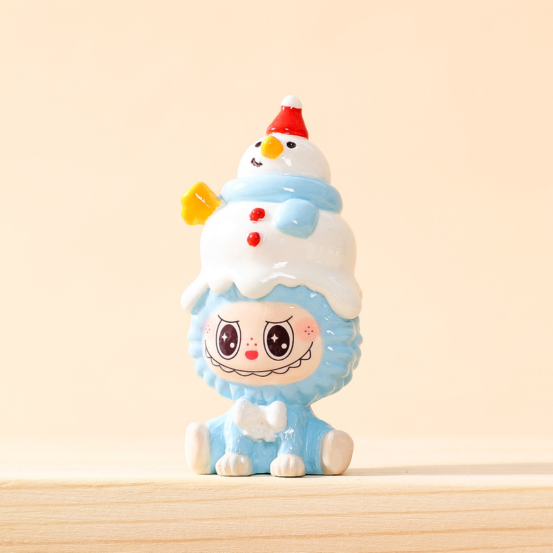 新款秋冬兔兔萌粒公仔树脂diy 桌面迷你小摆件直播对对碰盲袋批发|undefined