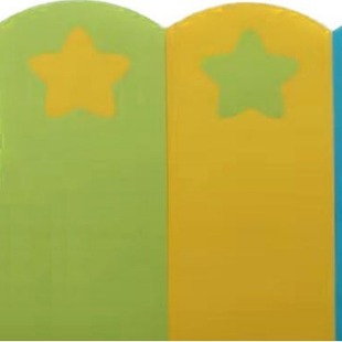 08#9040 two-color five-pointed star children's anti-collision anti-collision wall mat kindergarten wall soft cover wall sticker foam wall
