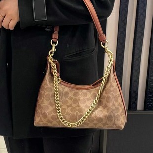 2025 New Coco Women's Bag Juliet Half Moon Retro Portable Underarm Bag Hobo Tannin Single Shoulder Crossbody Bag