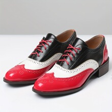 B 12731 Retro Lace-Up Women's Shoes ����ײɫ��Ь �羳ŷ����