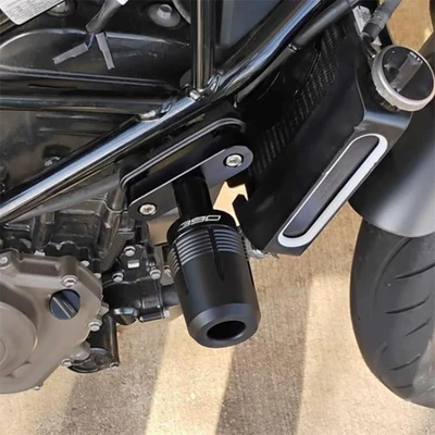 Motorcycle bumper crash protection bar