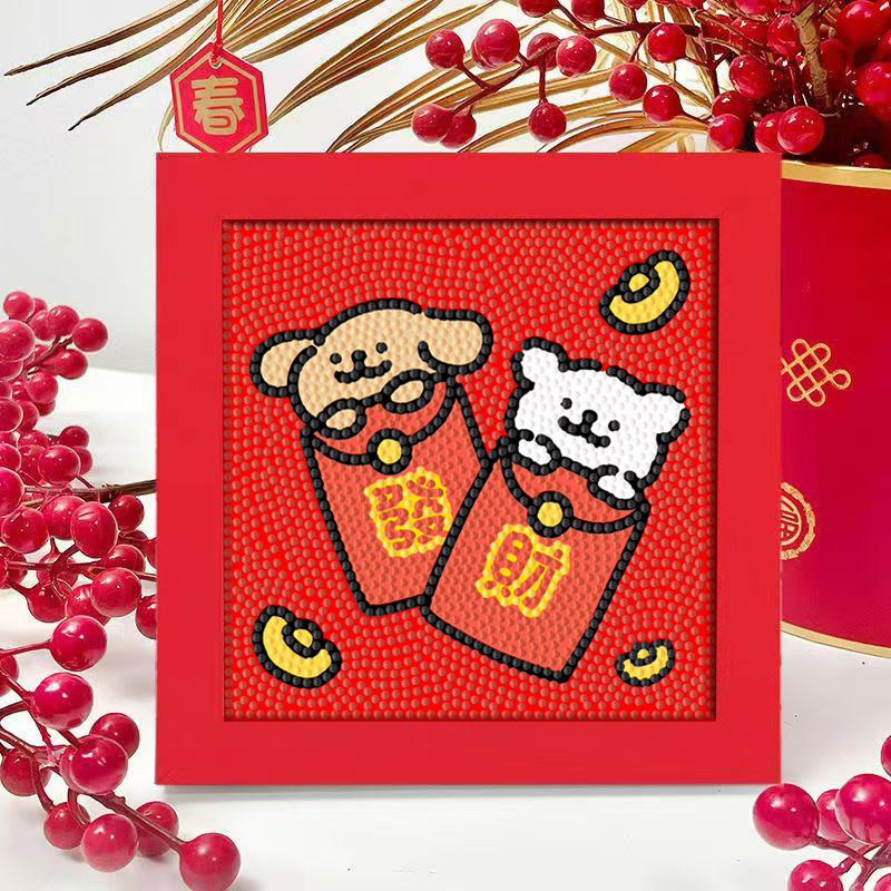 Diamante infantil DIY hecha a mano con material de marco paquete de dibujos animados Sanliou pegatinas de diamante regalo al por mayor pinturas de mampostería