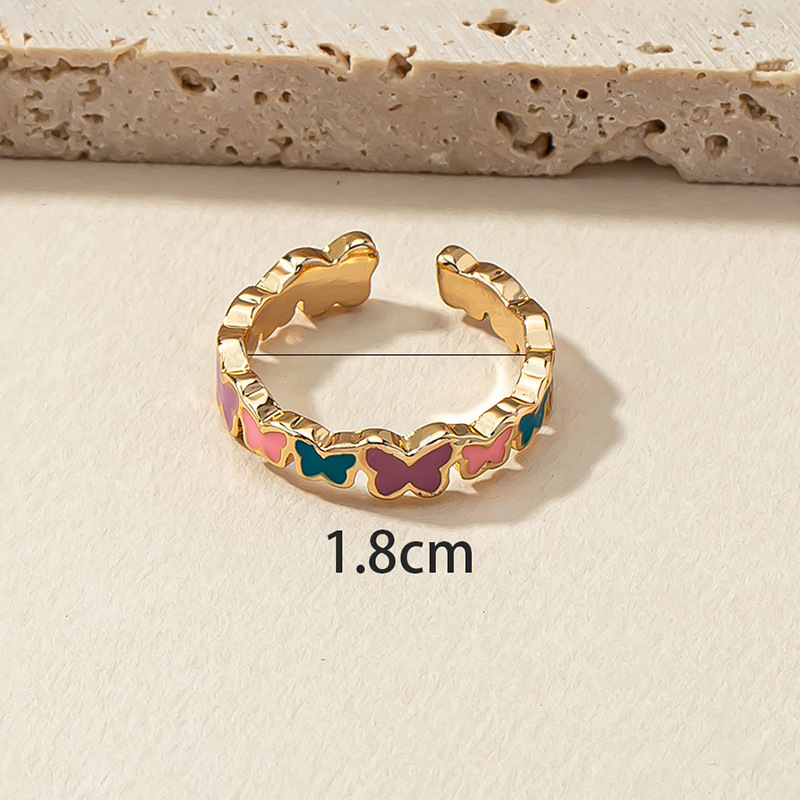 Fashion Butterfly Alloy Plating Women's Open Ring display picture 5