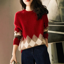 原单意大利女装欧货毛衣女秋宽松大码外穿长袖针织衫