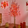 Red fruit tree + long lantern