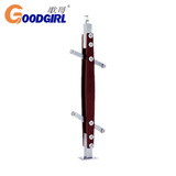 Простые ламинированные колонны из нержавеющей стали, внутренние поручни для лестниц на чердаке, украшение дома, мостовые колонны из ламинированного стекла из массива дерева