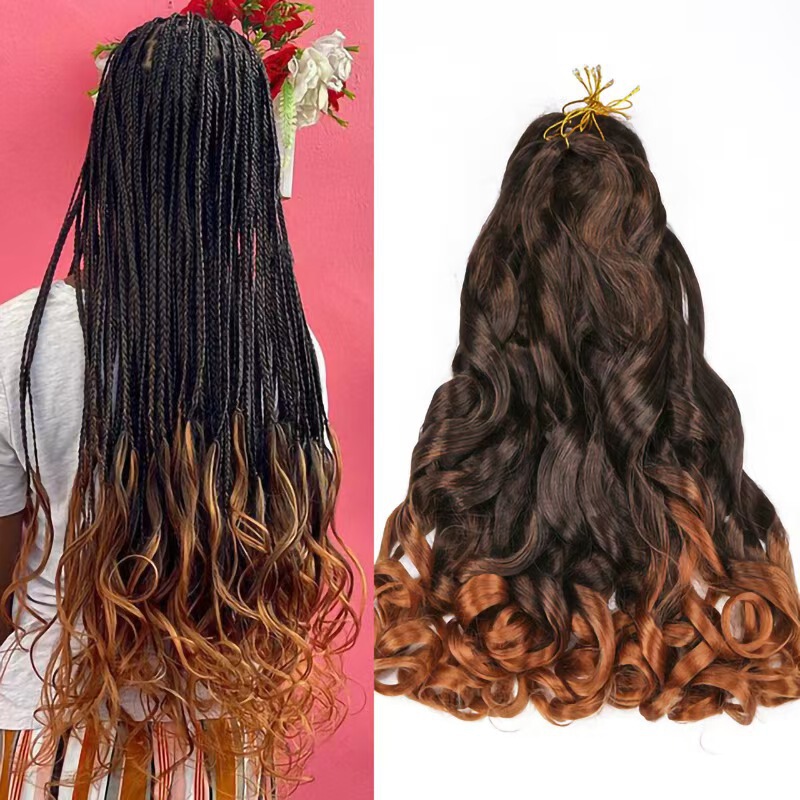 Cross-Border African Foreign Trade Wig for Women, Crochet Hair, French Loose Curls, Large Waves, Chemical Fiber High-Temperature Silk Wig, Dreadlocks