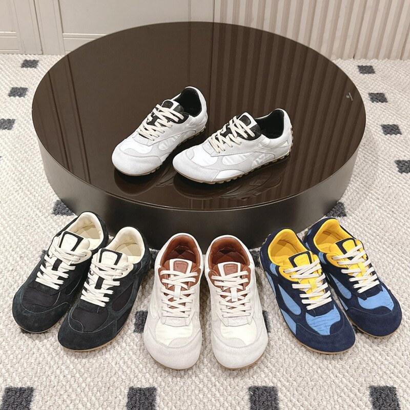 [トップボード] Liu Wenと同じスタイルのレトロな本革カラーブロックフォレストシューズ女性用25フラットレースアップカジュアル道徳トレーニングシューズカップル用|undefined