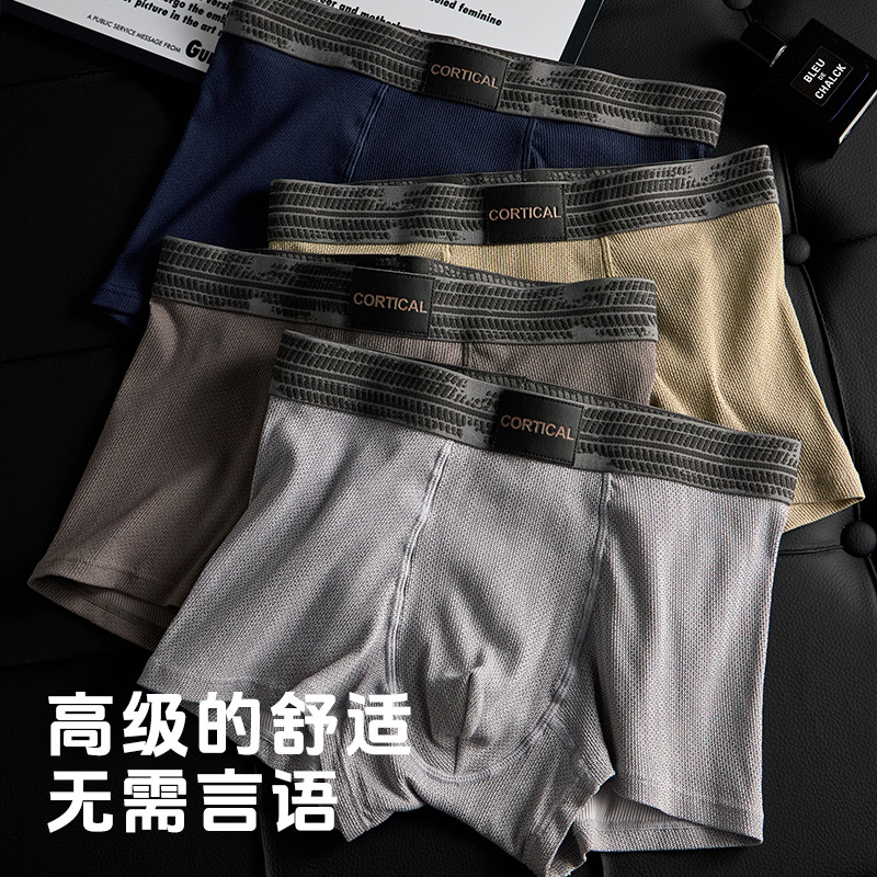 Men's Underwear Pure Cotton 2025 New Breathable 10A Grade Antibacterial Boxer Briefs Pure Cotton Antibacterial Shorts for Men