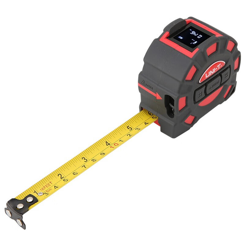 UID UNI-T LM60T medidor de distancia 60M + cinta de medición 5M 2 - en - 1 regla electrónica láser de mano