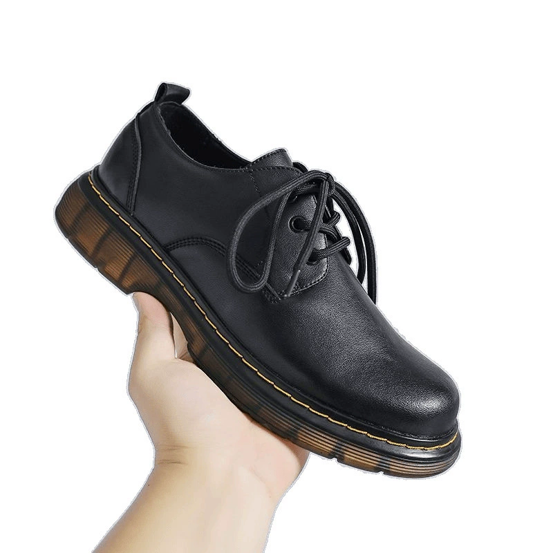 Низкие кожаные туфли Martens, английский стиль, натуральная кожа, крупная платформа, 38–44