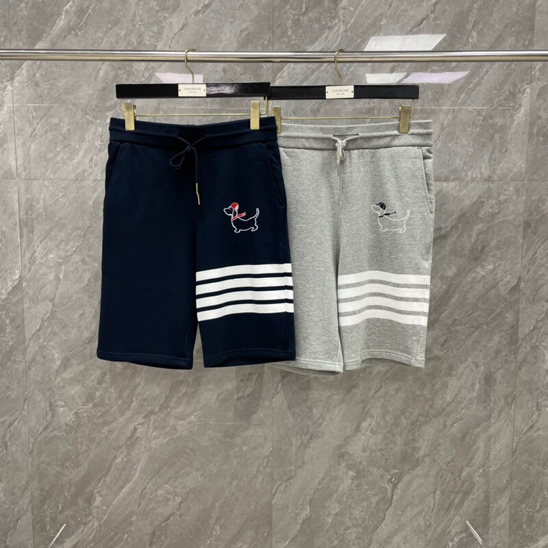 Factory direct fashion brand TB classic four-bar Christmas puppy printed shorts spring and summer men's and women's shorts Joker