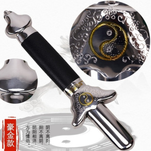 3O4 All Stainless Steel Telescopic Sword Fitness Tai Chi Sword Performance Sword Men and Women Morning Exercise Sword Foldableing Sword Waist Sword