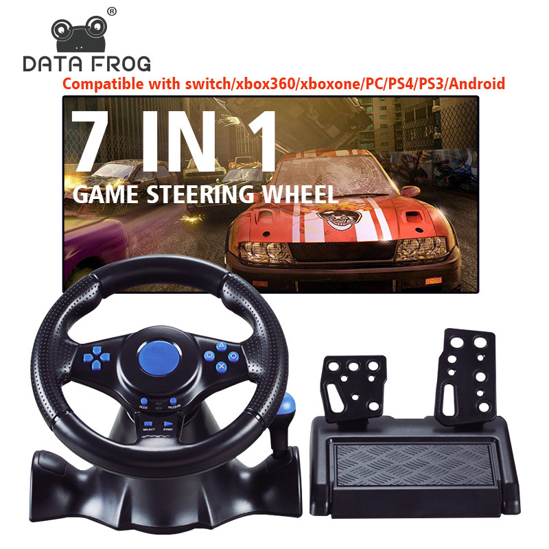 For switch/xbox one/360/PS4/PS2/PS3/PC racing game 7-in -1 steering wheel