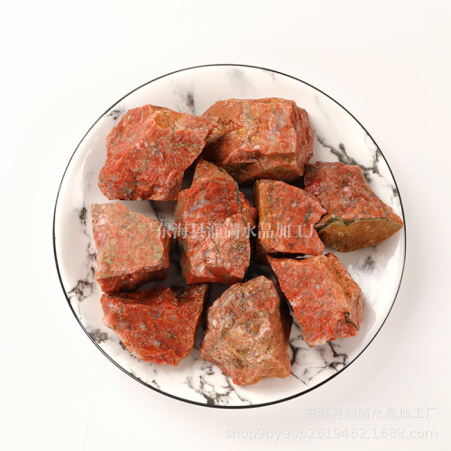 Green stone, original stone, aromatherapy, fragrance spreading stone, crystal, original stone, gravel, crystal handicrafts, crystal decoration