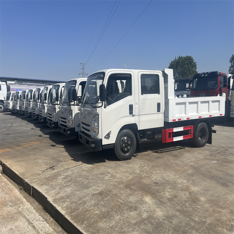 Export 3-5 Tons Dump Truck Jmc Jmc Double Row Truck Isuzu Right-Hand Drive Truck Engineering Vehicle Dump Truck