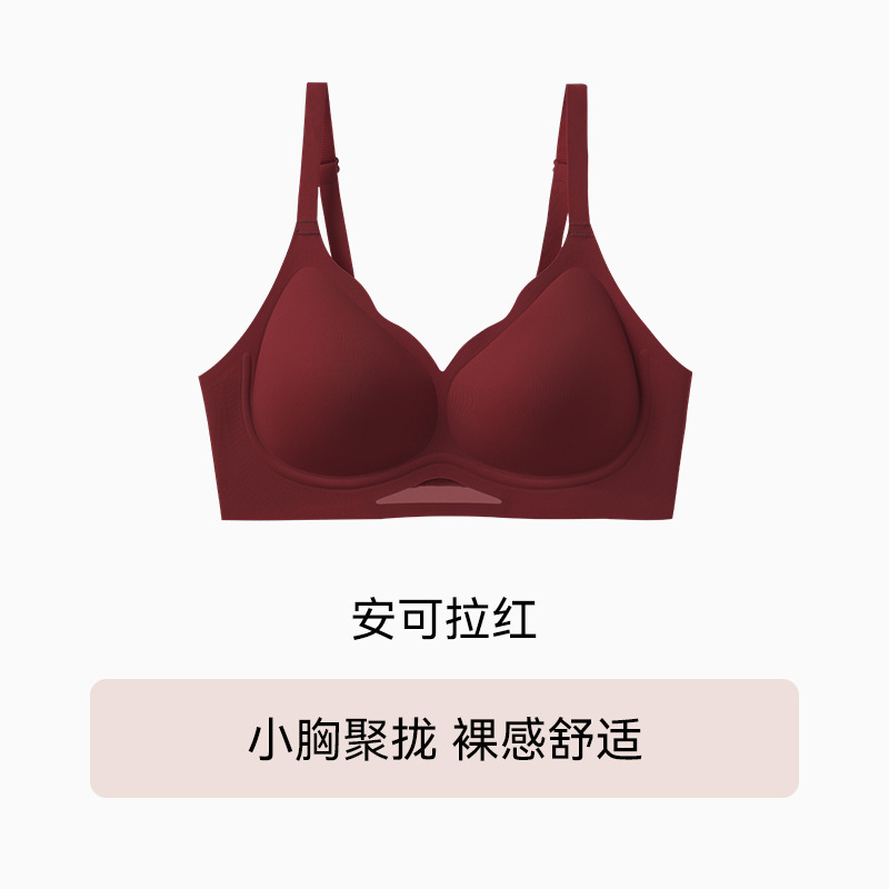 小胸聚拢内衣女收副乳防下垂粉底液隐形无痕2025新款无钢圈文胸罩|undefined