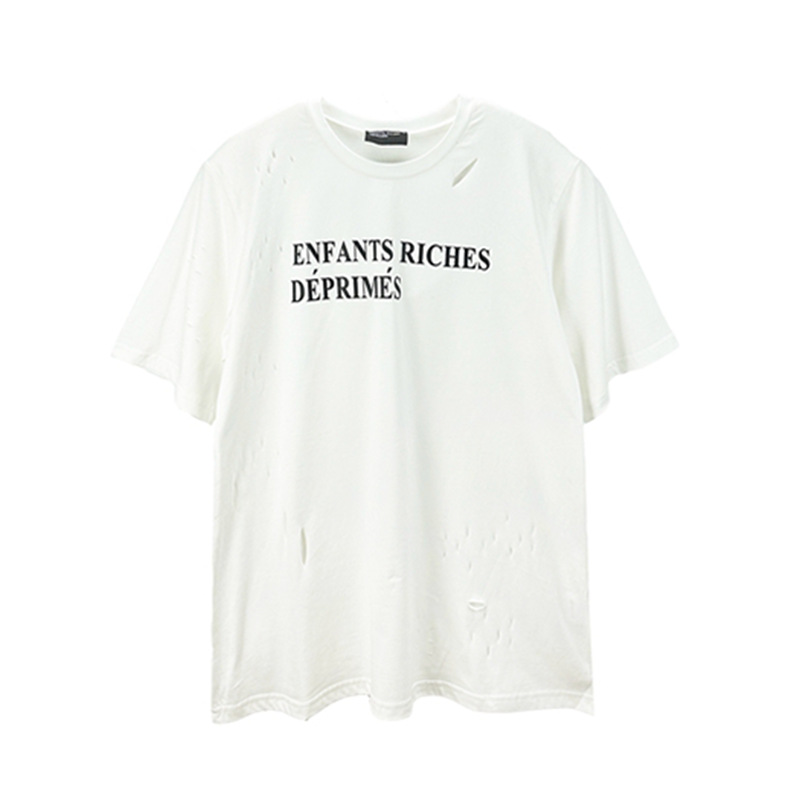 6001 White graphic cotton T-shirt
