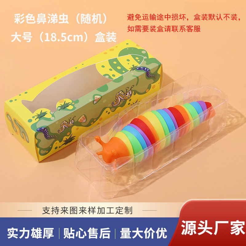 Adornos coloridos de caracoles de escritorio, caracol de simulación de descompresión divertido, nuevo juguete de oruga de descompresión para niños