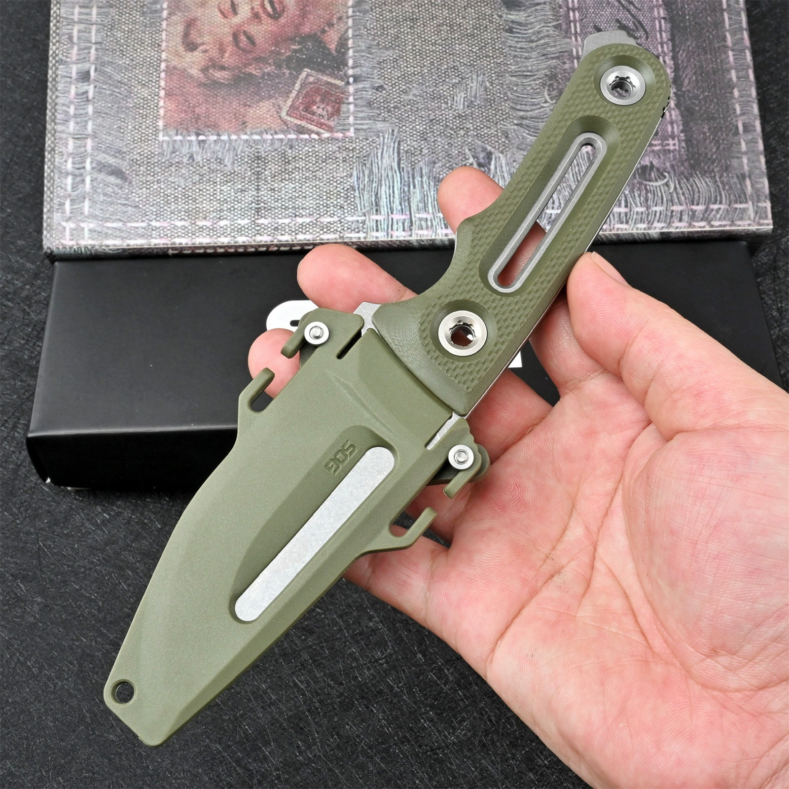 Хит продаж горячий сог Outdoor нож тактический нож портативный меч дикий лагерь антином