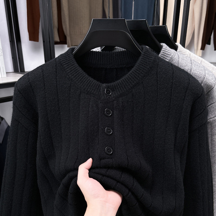 Comercio exterior invierno / otoño jersey de punto de moda americano perezoso hombre moda hombre suéter de punto relajado casual