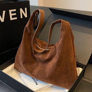 Autumn High-End Armpit Bag Women's Bag 2024 New Frosted Tote Bag Fashionable Commuter Large Capacity Shoulder Bag