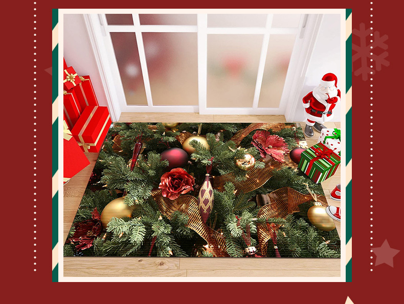 跨境门垫,圣诞地垫,入户门垫,玄关地垫,防滑垫子