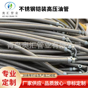 Special stainless steel armored high-pressure oil pipe for steel plant fireproof high-pressure oil pipe high-temperature and high-pressure oil pipe