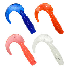 Factory wholesale 4.5cm/1.6g single-tail second-generation lure soft bait soft worm single-tail tail grub