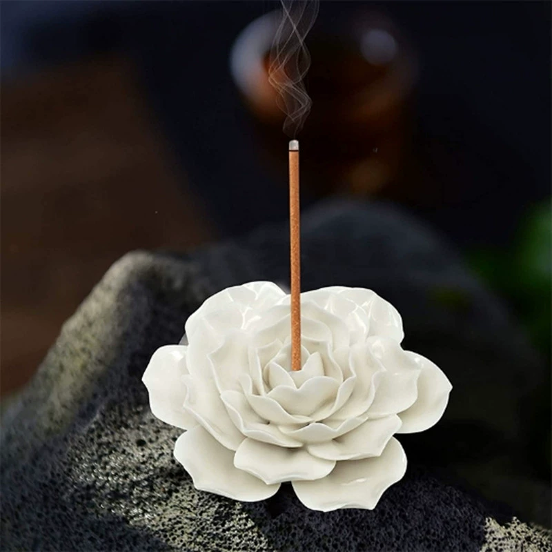 简易 Ceramics Creative Small Flower Incense Incense Insect Ornaments Spot Wholesale