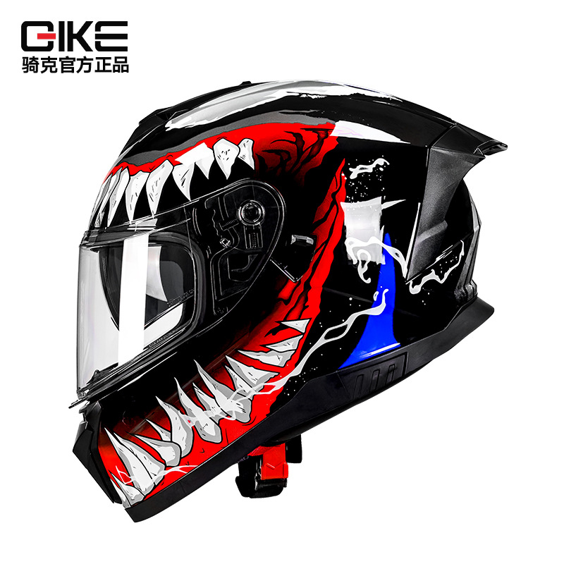 Casco de motocicleta certificado por la norma nacional 3C / DOT locomotora eléctrica puede equiparse con bluetooth jinete de invierno fabricante de casco completo transfronterizo