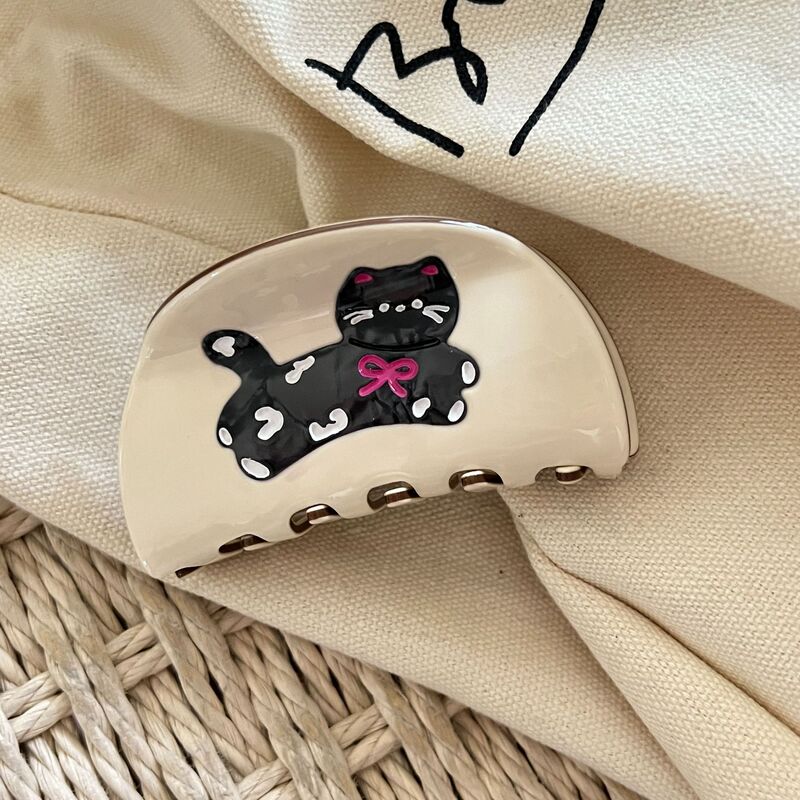 高級酢ヨーグルトホワイトシリーズヘアピン、かわいい動物の子犬グリッパー、エレガントで多用途なサメクリップ|undefined