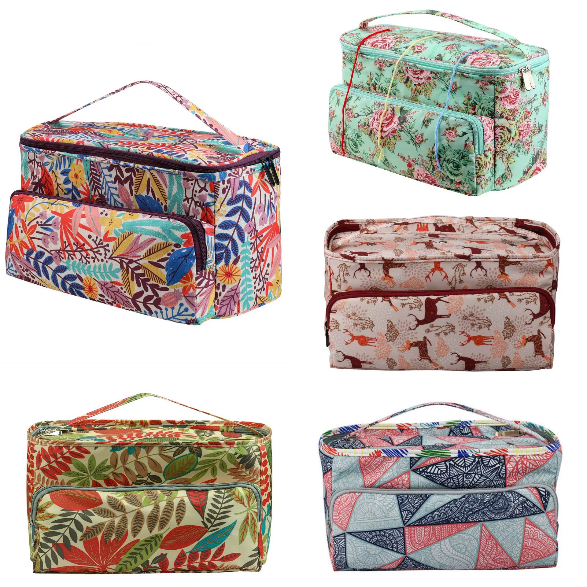 "(Cross-border trading), crochet, storage system, square linen bag, big handheld organizer bag, storage bag"