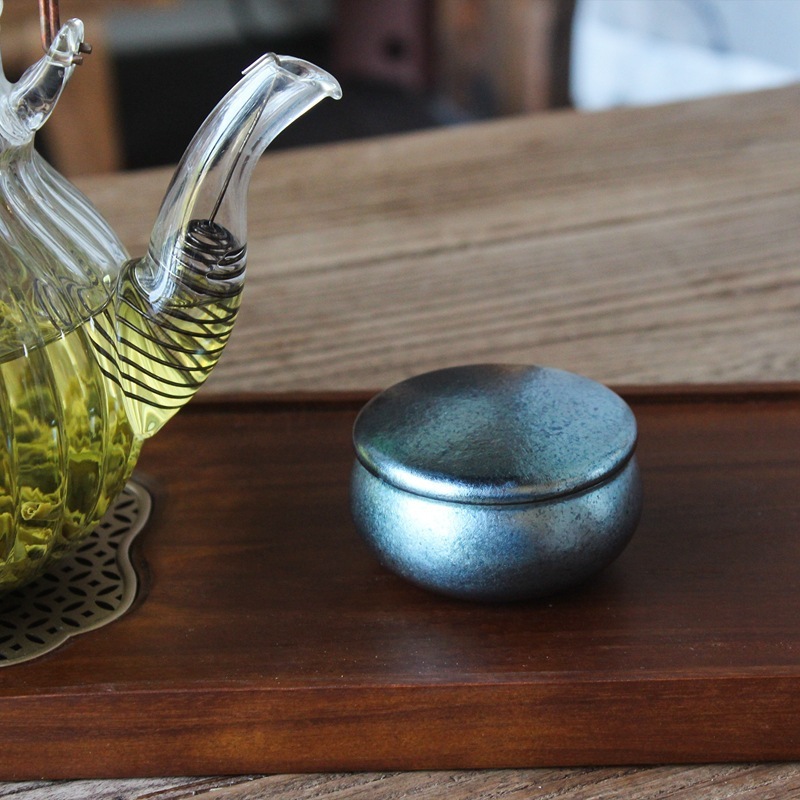純チタンミニ茶缶ポータブル旅行密封茶保存缶絶妙なポータブル密封缶小さな茶箱|undefined