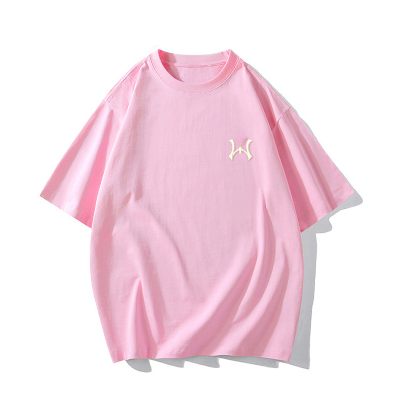 Mlb Wear Trendy Summer Short-Sleeve T-Shirt for Men, Loose Fit, Embroidered, Fashionable, Couple Style, Simple and Versatile Top