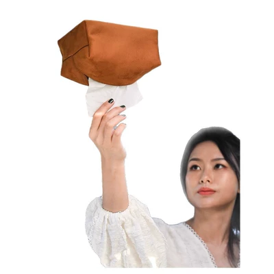 Hanging Style, High-End Leather, Simple Car tissue box/set