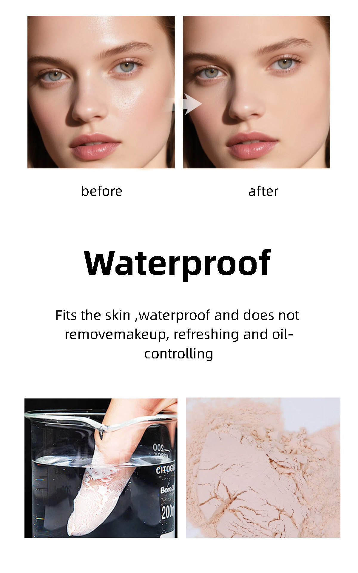 Loose Powder Natural Matte Finishing Setting Powder Oil Control_voghion.com